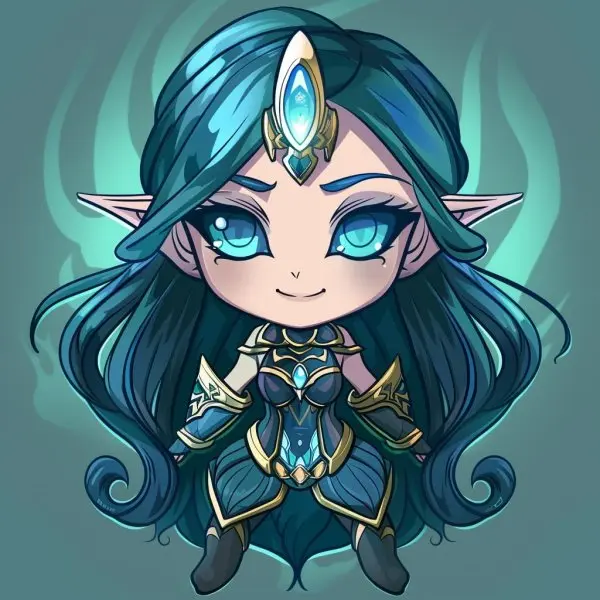 Bộ sưu tập hình ảnh Kalista chibi nữ xạ thủ bóng tối dễ thương