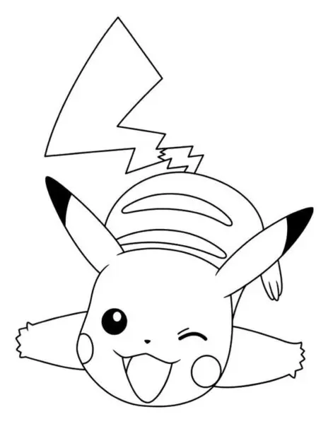 Tranh tô màu Pikachu 4