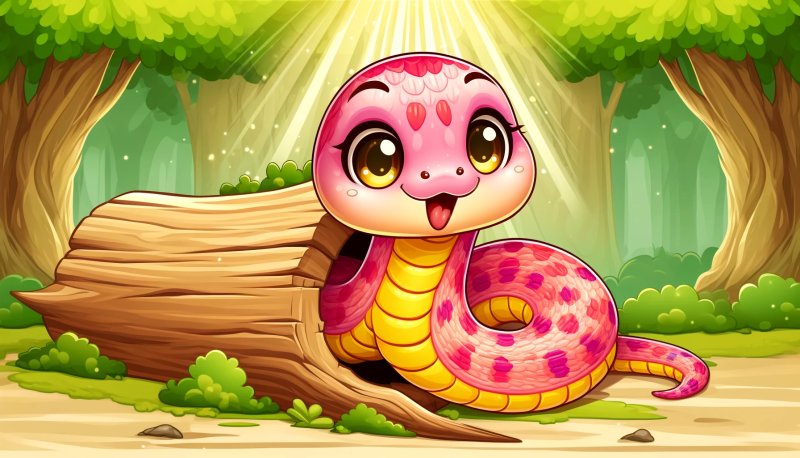 Biến hóa cùng hình ảnh rắn chibi trong các phong cách khác nhau