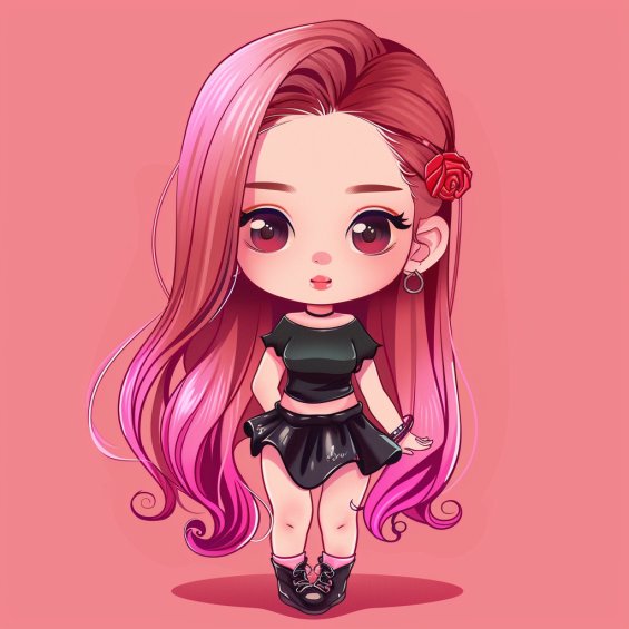 Bộ sưu tập Rose Chibi cực dễ thương cho fan Blackpink