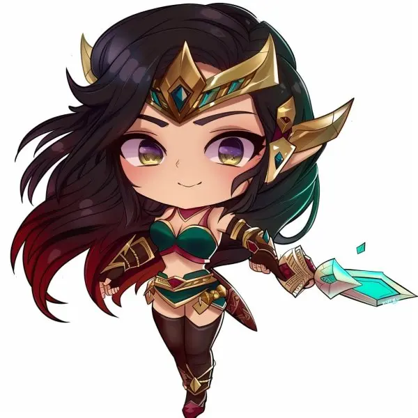 Download ngay Sivir chibi để làm hình nền điện thoại