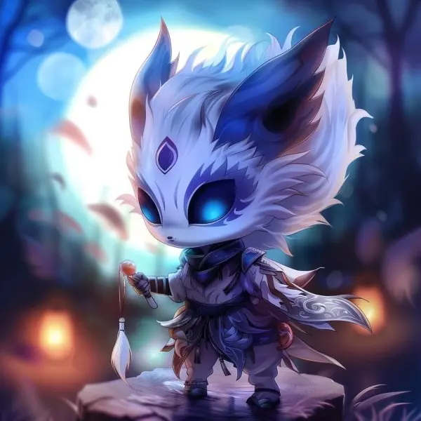 Hình ảnh Kindred Chibi Dễ Thương và Đáng Yêu Nhất