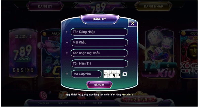 Các bước đăng ký tài khoản tại 789Club đơn giản