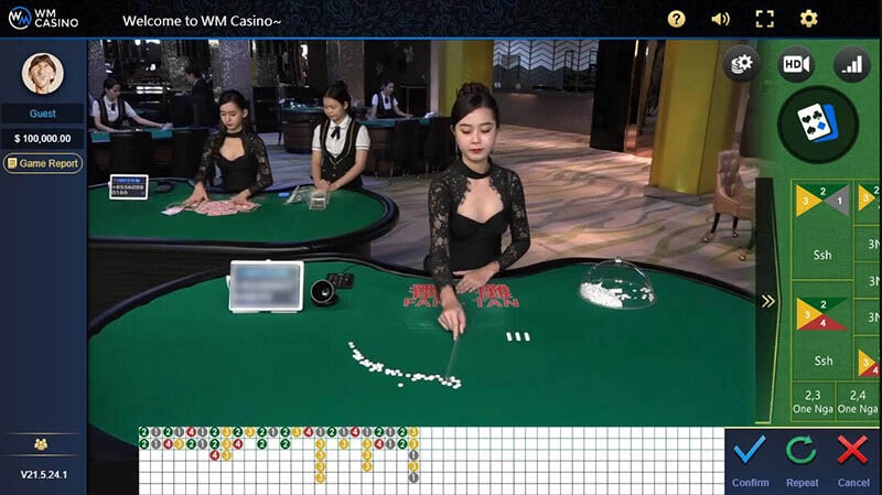 Vòng quay may mắn Roulette tại sảnh WM Casino