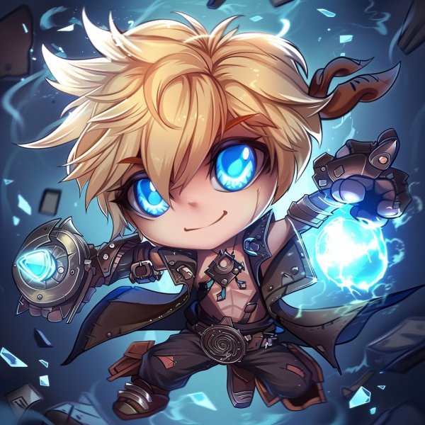 Hình ảnh Ezreal chibi làm avatar, hình nền điện thoại 12