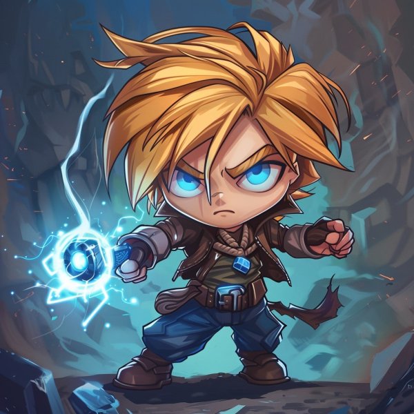 Hình ảnh Ezreal chibi làm avatar, hình nền điện thoại 13