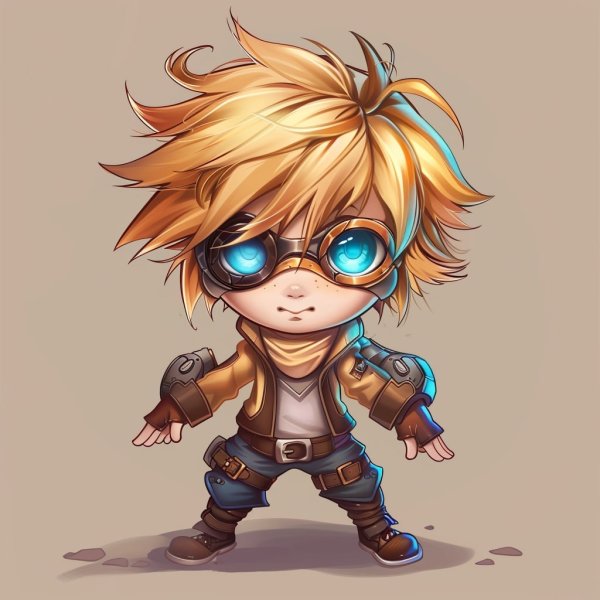 Hình ảnh Ezreal chibi làm avatar, hình nền điện thoại 14