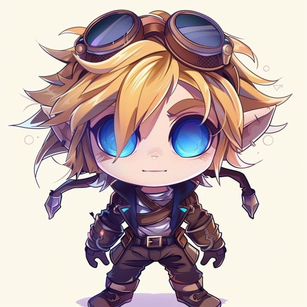 Hình ảnh Ezreal chibi làm avatar, hình nền điện thoại 15