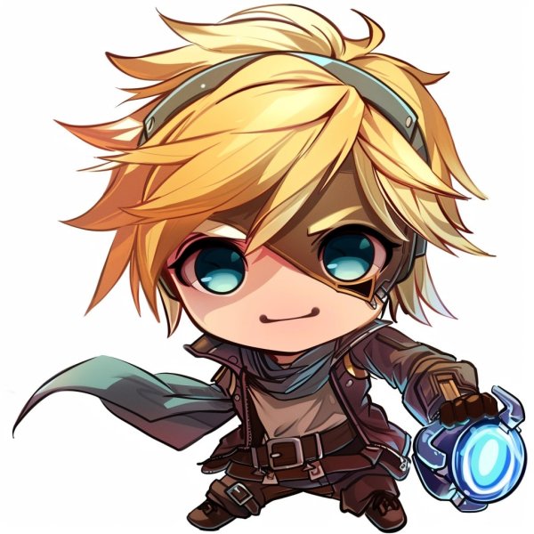 Hình ảnh Ezreal chibi làm avatar, hình nền điện thoại 16