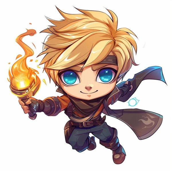 Hình ảnh Ezreal chibi làm avatar, hình nền điện thoại 17