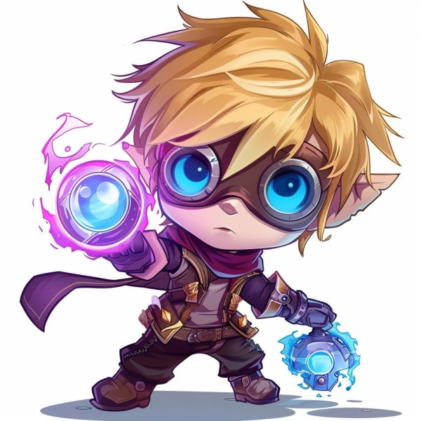 Hình ảnh Ezreal chibi làm avatar, hình nền điện thoại 22