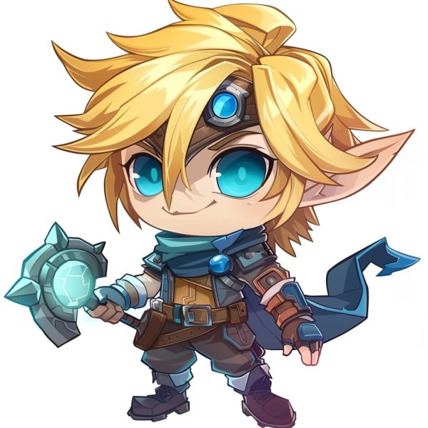 Hình ảnh Ezreal chibi làm avatar, hình nền điện thoại 24