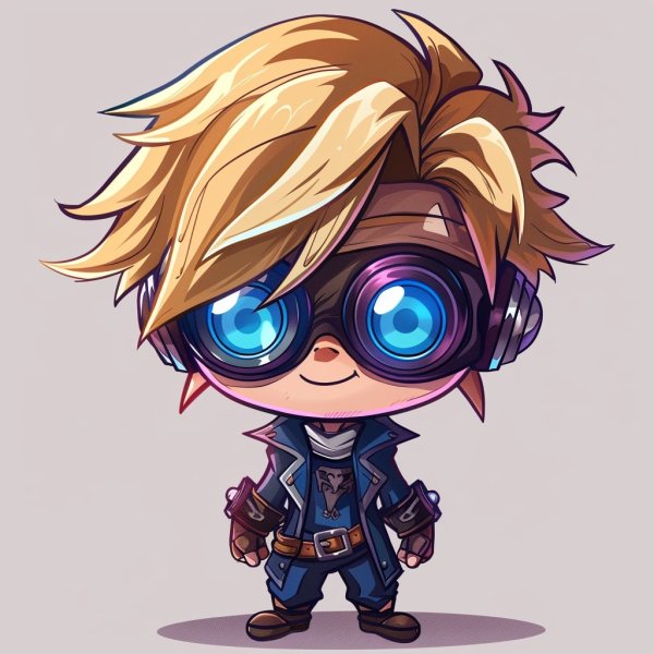 Hình ảnh Ezreal chibi làm avatar, hình nền điện thoại 25