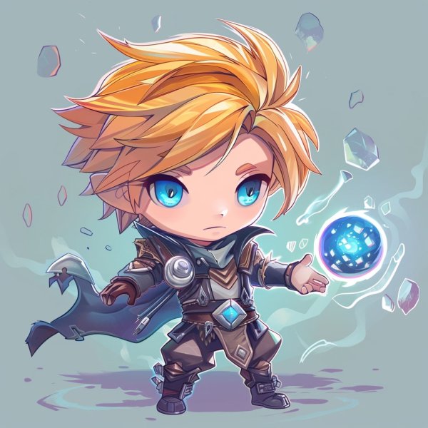 Hình ảnh Ezreal chibi làm avatar, hình nền điện thoại 28