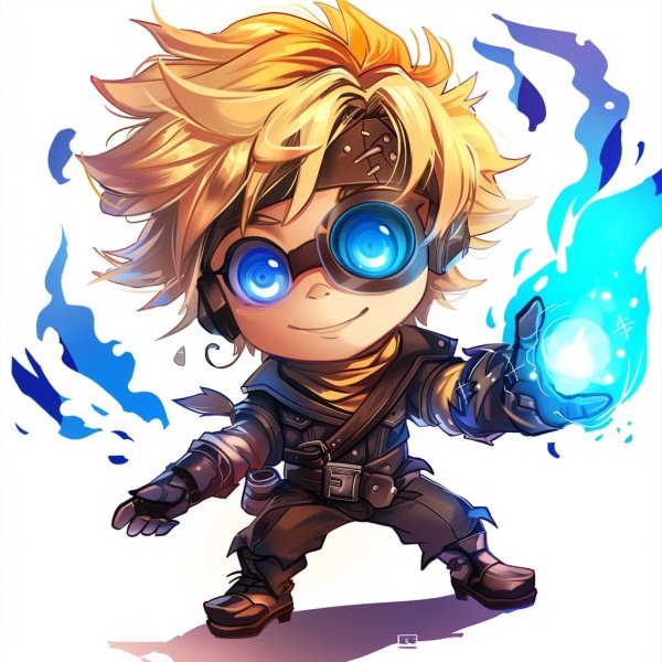 Hình ảnh Ezreal chibi làm avatar, hình nền điện thoại 2