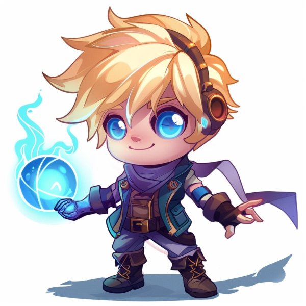 Hình ảnh Ezreal chibi làm avatar, hình nền điện thoại 6