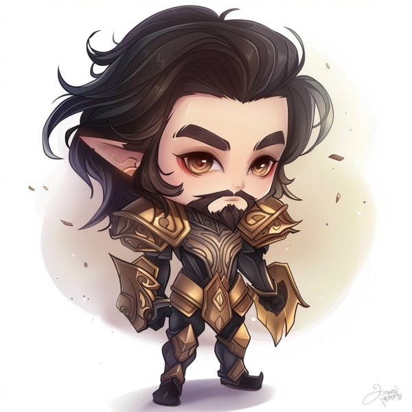 Hình ảnh Garen chibi làm avatar, hình nền điện thoại 3