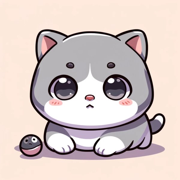 Hình ảnh mèo chibi cute làm avatar 6