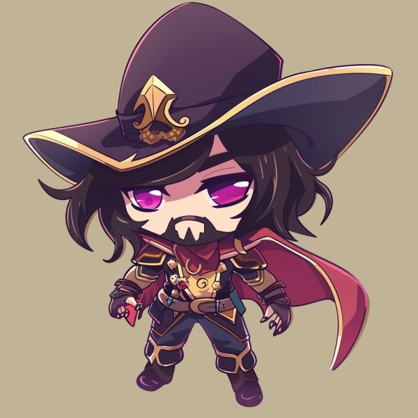 Twisted Fate Chibi 4