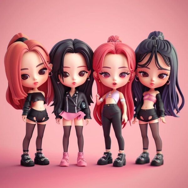 ảnh Blackpink chibi cực cute làm hình nền, avatar 11