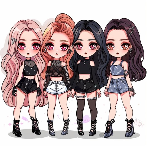 ảnh Blackpink chibi cực cute làm hình nền, avatar 21