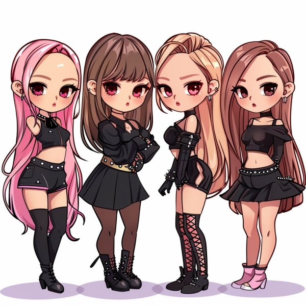 ảnh Blackpink chibi cực cute làm hình nền, avatar 20