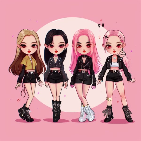 ảnh Blackpink chibi cực cute làm hình nền, avatar 17