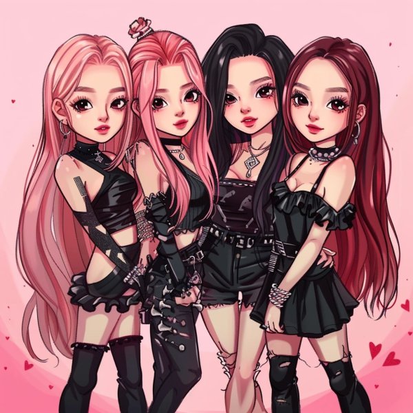 ảnh Blackpink chibi cực cute làm hình nền, avatar 16