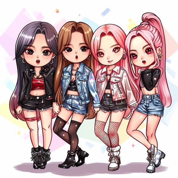 ảnh Blackpink chibi cực cute làm hình nền, avatar 14