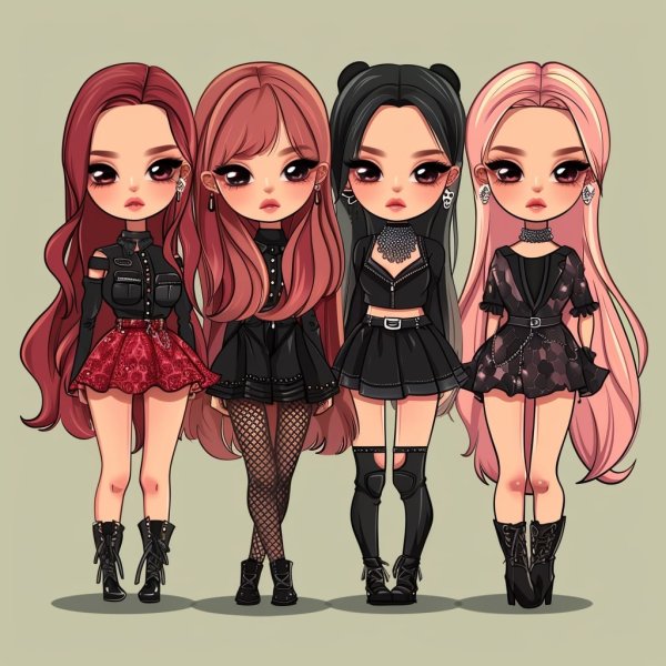 ảnh Blackpink chibi cực cute làm hình nền, avatar 13