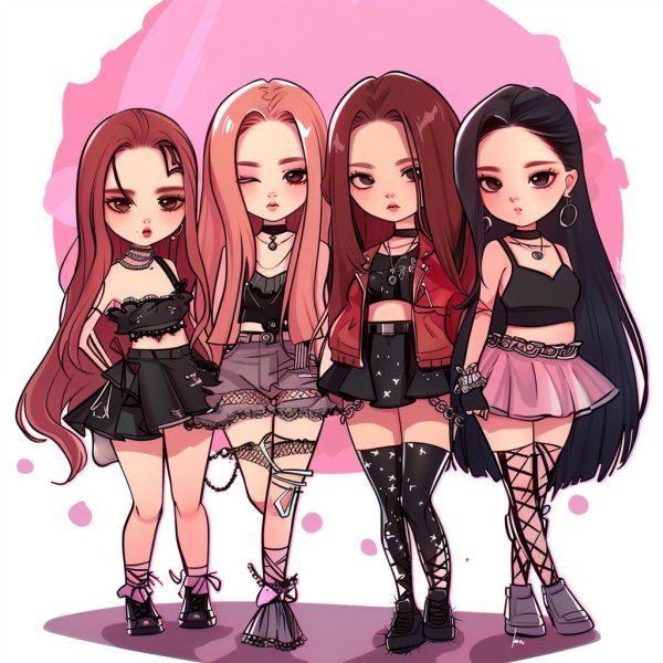 ảnh Blackpink chibi cực cute làm hình nền, avatar 22