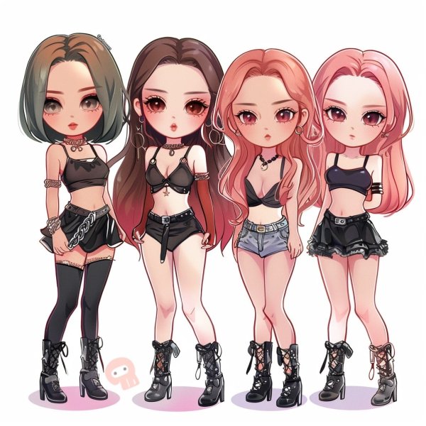 ảnh Blackpink chibi cực cute làm hình nền, avatar 23