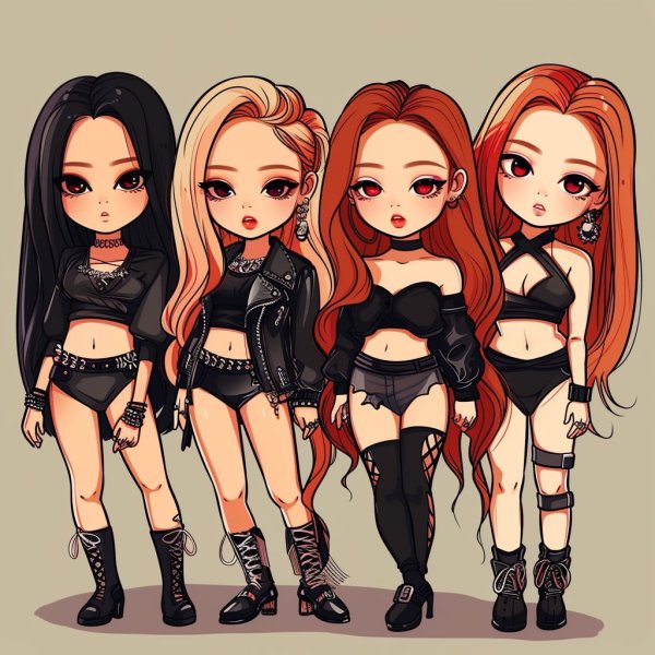 ảnh Blackpink chibi cực cute làm hình nền, avatar 24