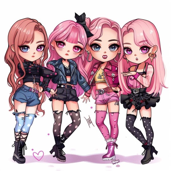 ảnh Blackpink chibi cực cute làm hình nền, avatar 5