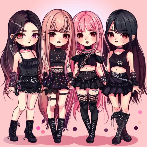 ảnh Blackpink chibi cực cute làm hình nền, avatar 8