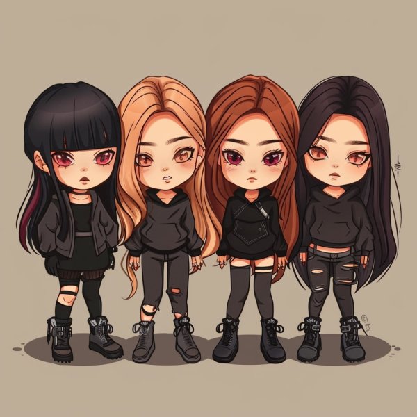 ảnh Blackpink chibi cực cute làm hình nền, avatar 9