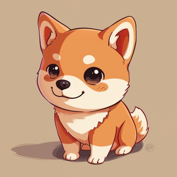 chó shiba chibi 10