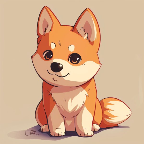 chó shiba chibi