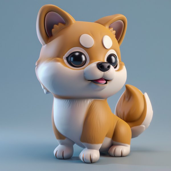 chó shiba chibi 3