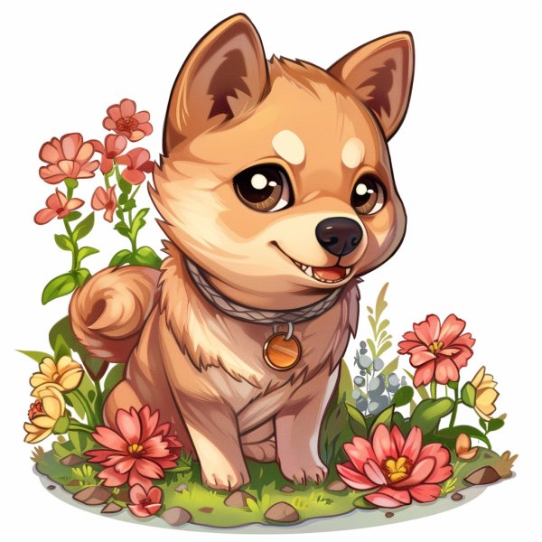 chó shiba chibi 6