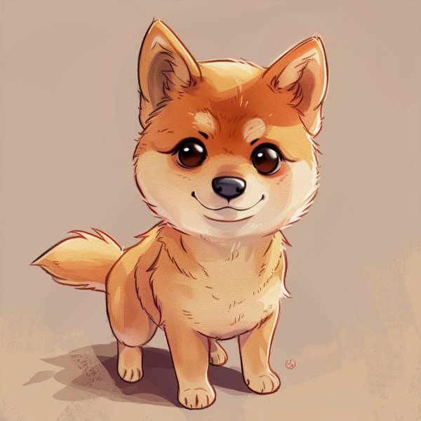 chó shiba chibi 7