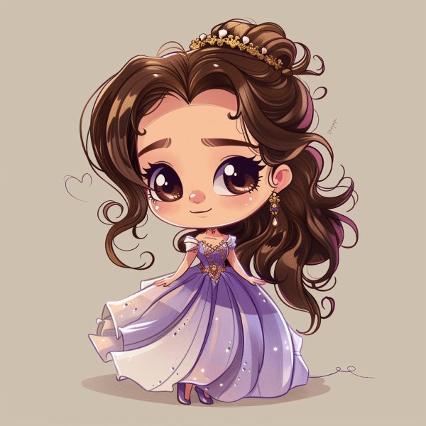 Hình avatar công chúa disney chibi 1