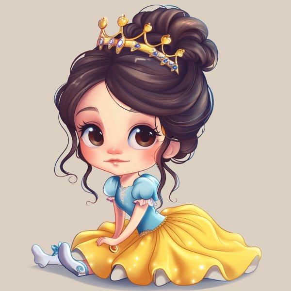 Hình avatar công chúa disney chibi 6