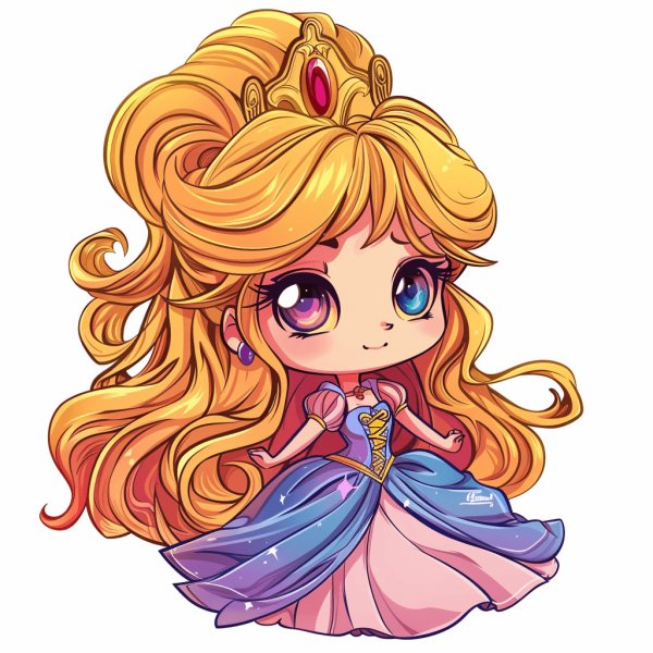 Hình avatar công chúa disney chibi 8