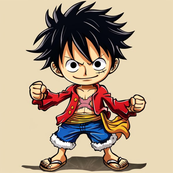 Luffy chibi ngầu 11