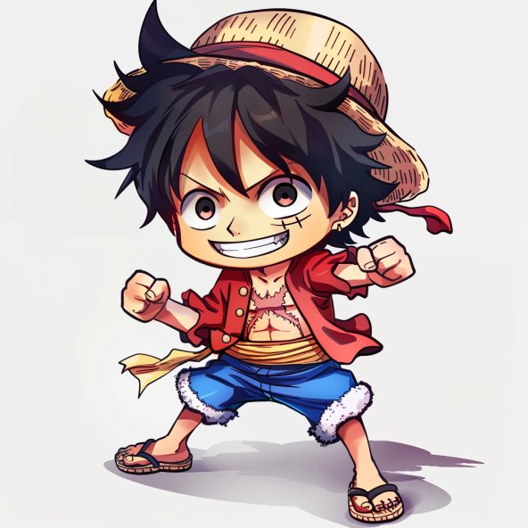 Luffy chibi ngầu 2