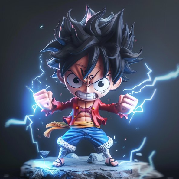 Luffy chibi ngầu 5