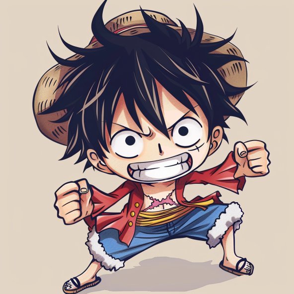 Luffy chibi ngầu 9