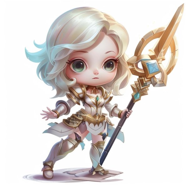 Hình ảnh Lux chibi làm avatar, hình nền điện thoại 10