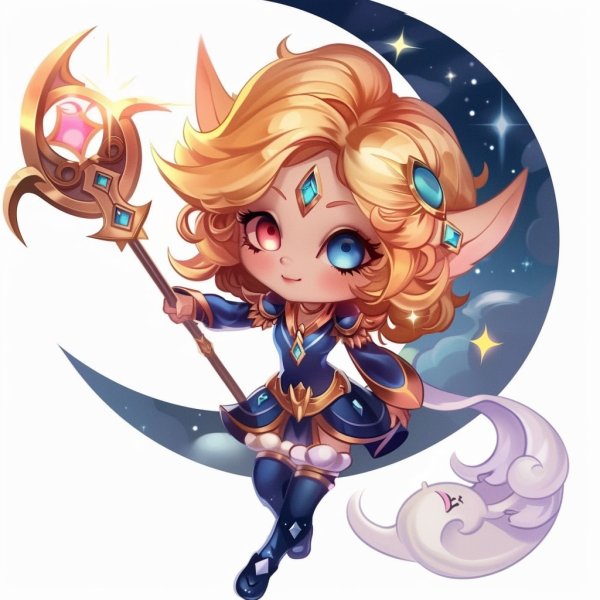 Hình ảnh Lux chibi làm avatar, hình nền điện thoại 11